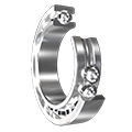 Deep groove ball bearings with extended inner ring