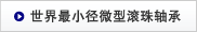 世界最小径微型滚珠轴承